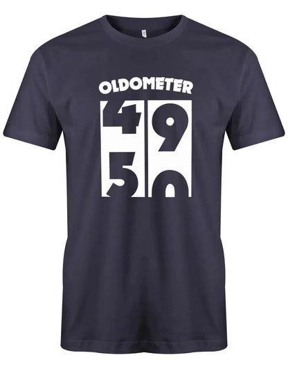 Oldometer Wechsel von 49 auf 50 Jahre - 50 Geburtstag Shirt Männer