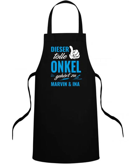 Onkel Grillschürze & Kochschürze- Dieser tolle Onkel gehört zu Wunschnamen personalisierbar