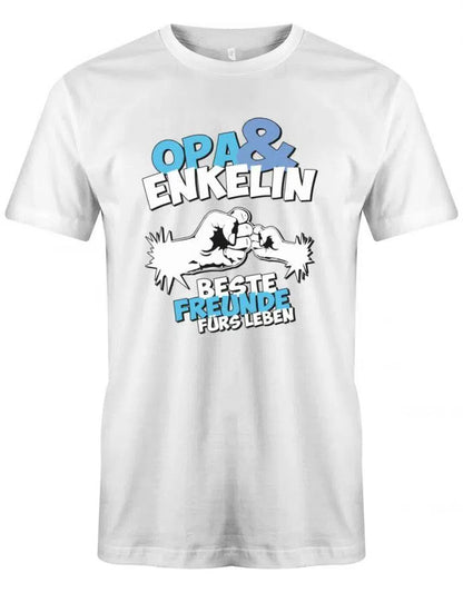 Opa Herren T-Shirt - Opa und Enkelin Beste Freunde fürs Leben - Geschenk für Opa
