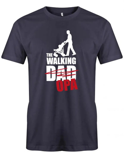 Opa Herren T-Shirt - The walking Dad durchgestrichen Opa - Geschenk für Opa