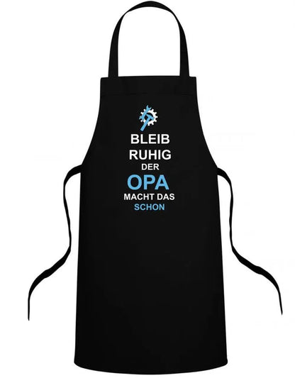 Opa Schürze - Bleib ruhig der Opa macht das schon - Geschenk für Opa