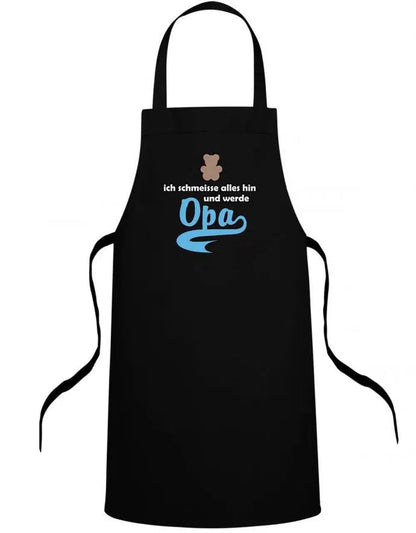 Opa Schürze - Ich schmeisse alles hin und werde Opa - Geschenk für Opa