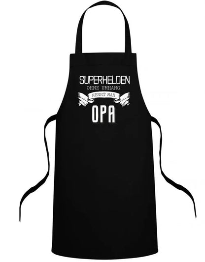 Opa Schürze - Superhelden ohne Umhang nennt man Opa - Geschenk für Opa