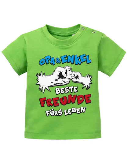 Opa und Enkel - Beste Freunde fürs Leben - Comic - Baby T-Shirt