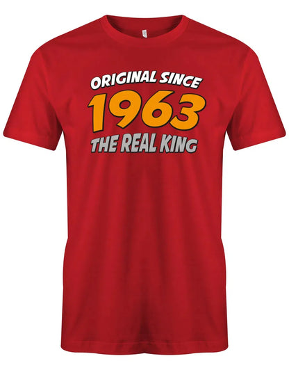Original Since 1963 The Real King Race Design - Jahrgang 1963 Geschenk Männer Shirt