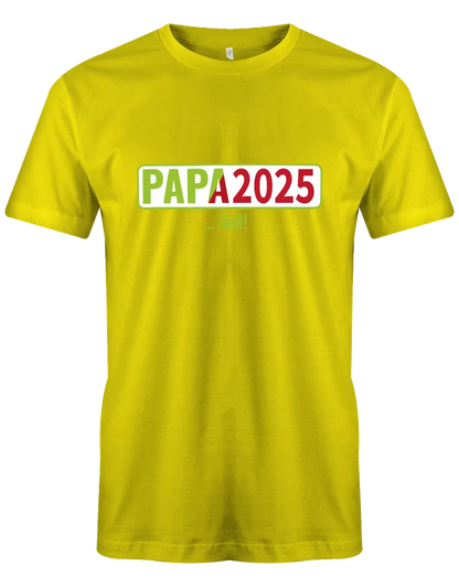 Papa 2025 lädt - loading - Werdender Papa Shirt Herren
