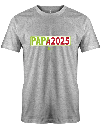 Papa 2025 lädt - loading - Werdender Papa Shirt Herren