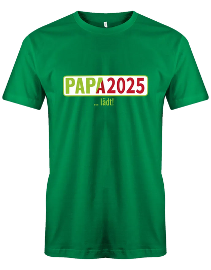 Papa 2025 lädt - loading - Werdender Papa Shirt Herren
