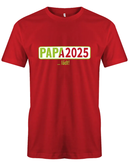 Papa 2025 lädt - loading - Werdender Papa Shirt Herren