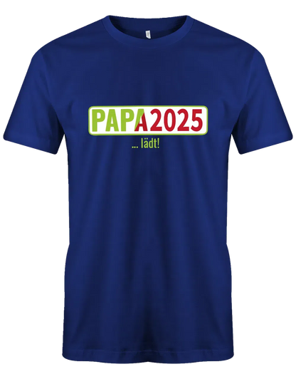 Papa 2025 lädt - loading - Werdender Papa Shirt Herren
