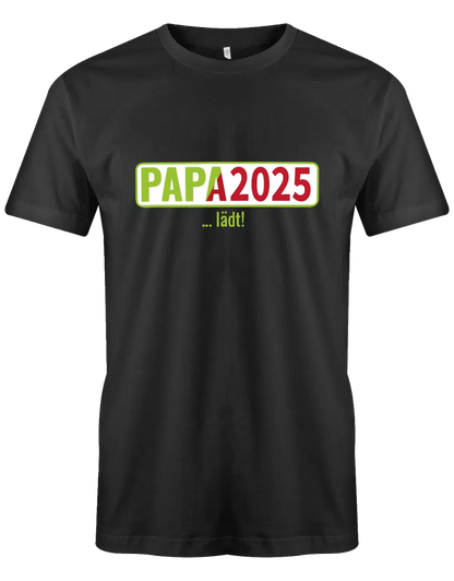 Papa 2025 lädt - loading - Werdender Papa Shirt Herren