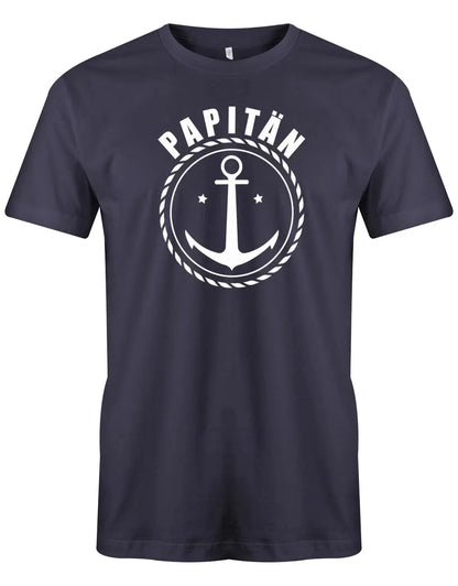 Papitän mit Anker Kapitän Papa TShirt