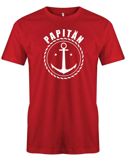 Papitän mit Anker Kapitän Papa TShirt