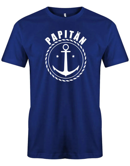 Papitän mit Anker Kapitän Papa TShirt