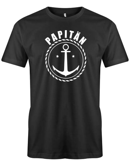 Papitän mit Anker Kapitän Papa TShirt