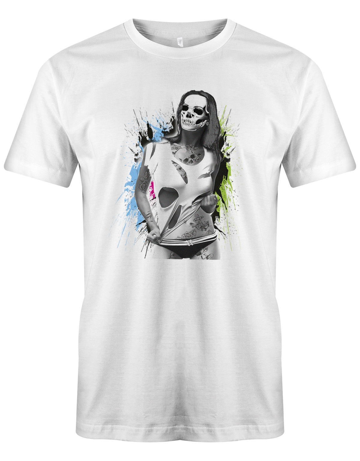 Sexy Girlie Skull - Totenkopf - Herren T-Shirt