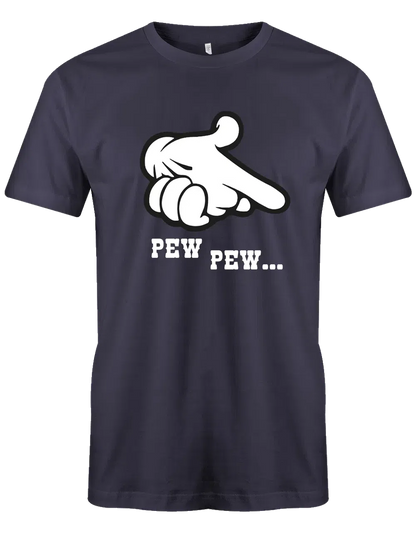 Pew Pew Hände als Waffe Comic - Lustiges T Shirt