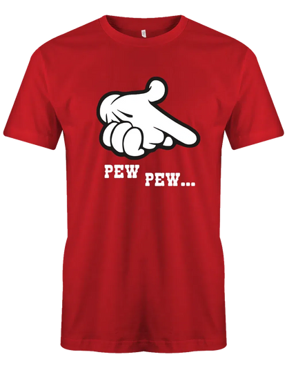 Pew Pew Hände als Waffe Comic - Lustiges T Shirt