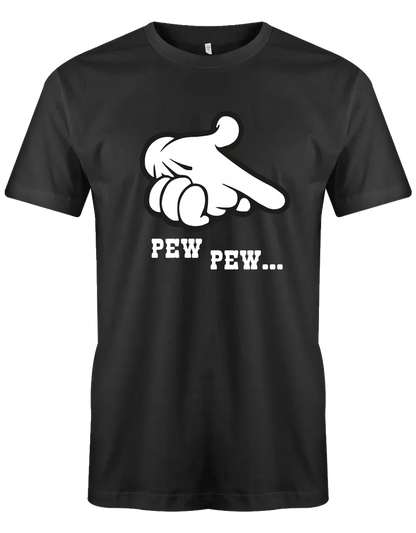 Pew Pew Hände als Waffe Comic - Lustiges T Shirt