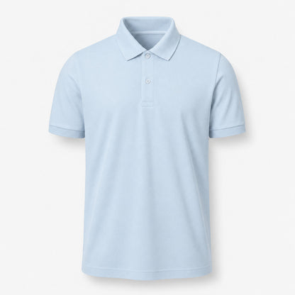 Herren Poloshirt unbedruckt in Blush Blue