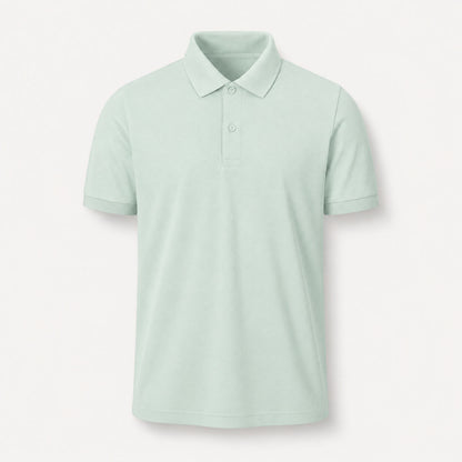 Herren Poloshirt unbedruckt in Blush Mint