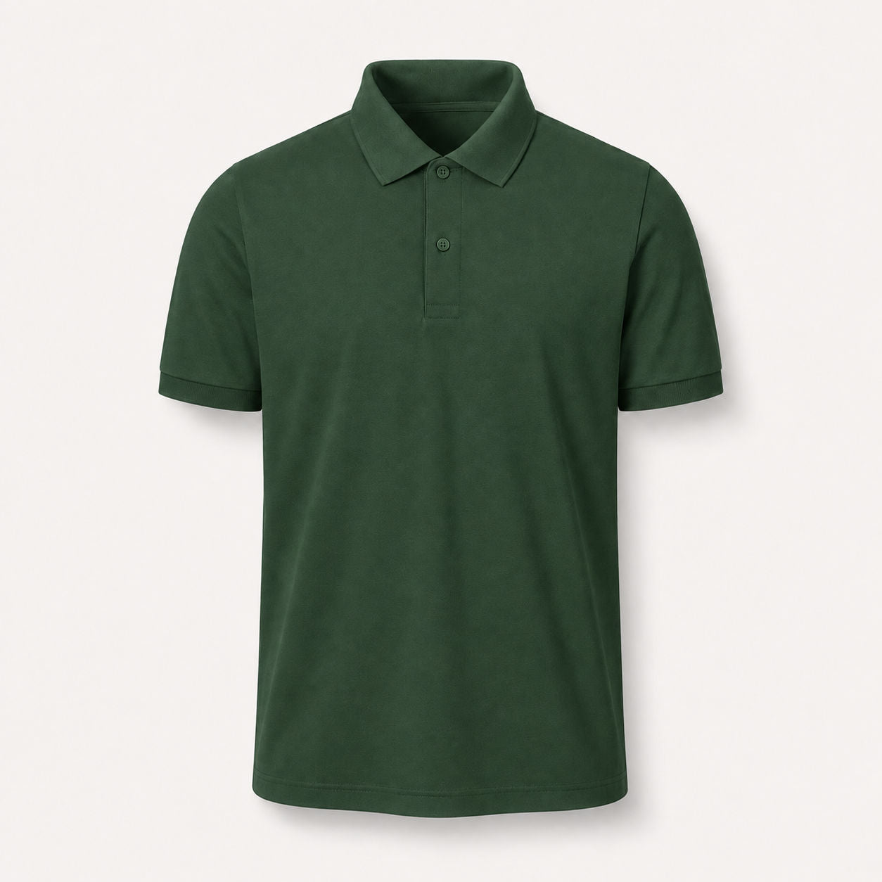 Herren Poloshirt unbedruckt in Ivy Green