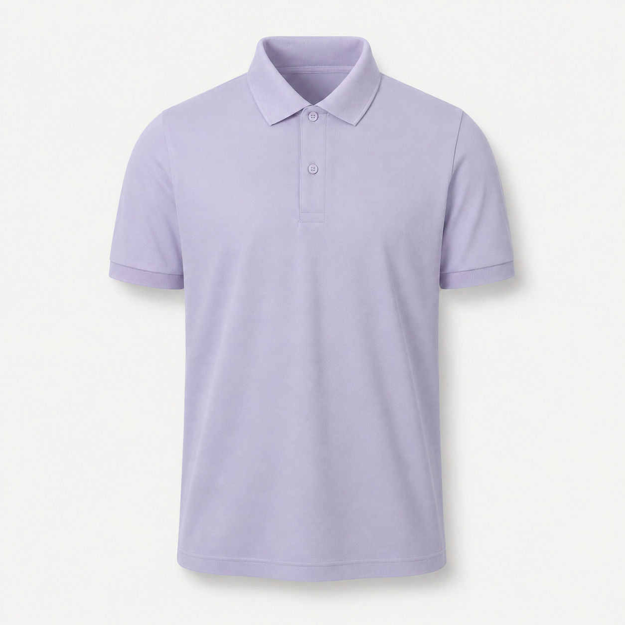 Herren Poloshirt unbedruckt in Lavendel