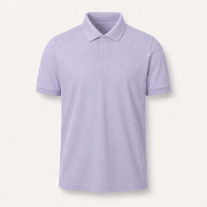 Herren Poloshirt unbedruckt in Lavendel