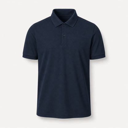 Herren Poloshirt unbedruckt in Navy