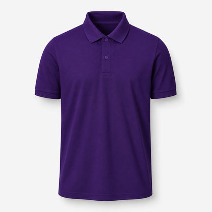 Herren Poloshirt unbedruckt in Radiant Purple