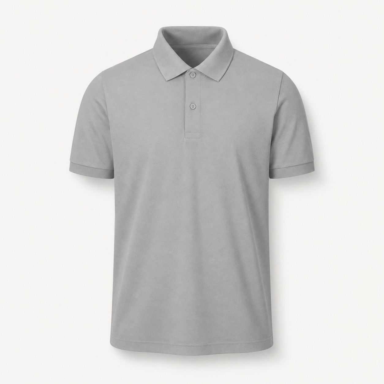 Herren Poloshirt unbedruckt in Sport Grey