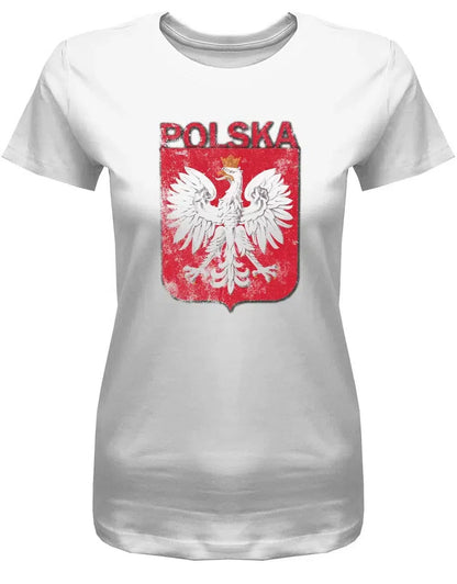 Polska Vintage - EM WM - Polen - Fan - Damen T-Shirt