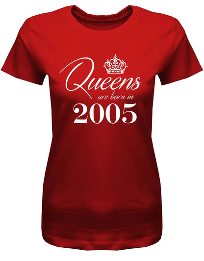 Queens are born in 2005 Krone - 18 Geburtstag Shirt Mädchen
