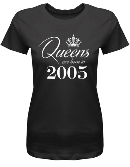 Queens are born in 2005 Krone - 18 Geburtstag Shirt Mädchen