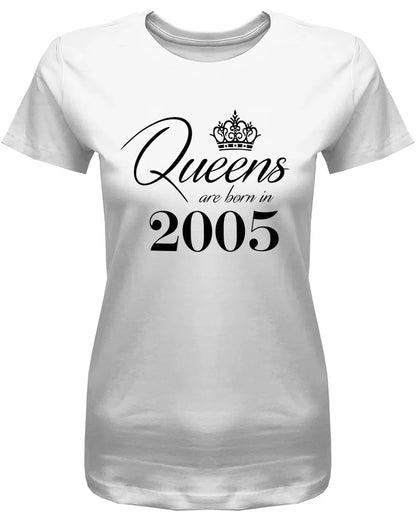 Queens are born in 2005 Krone - 18 Geburtstag Shirt Mädchen