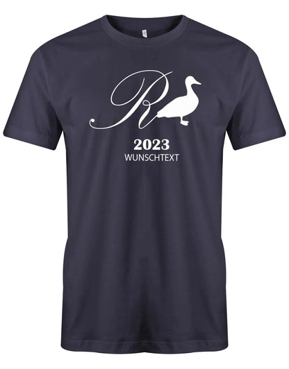 Rente Ente 2025 mit Wunschtext - Männer T-Shirt
