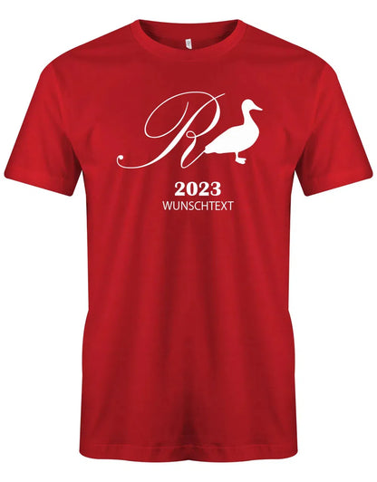 Rente Ente 2025 mit Wunschtext - Männer T-Shirt