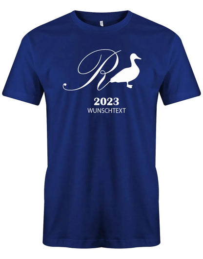 Rente Ente 2025 mit Wunschtext - Männer T-Shirt