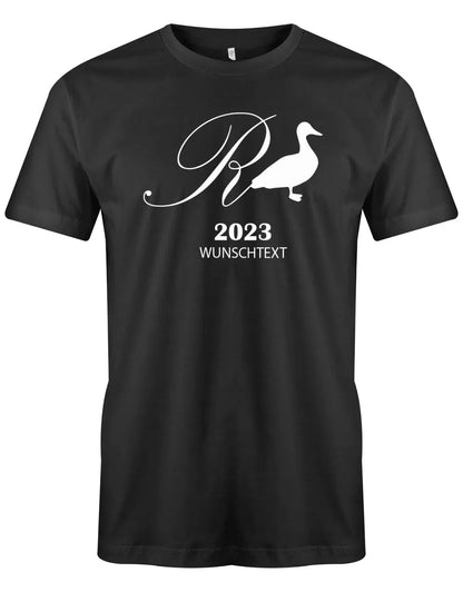 Rente Ente 2025 mit Wunschtext - Männer T-Shirt