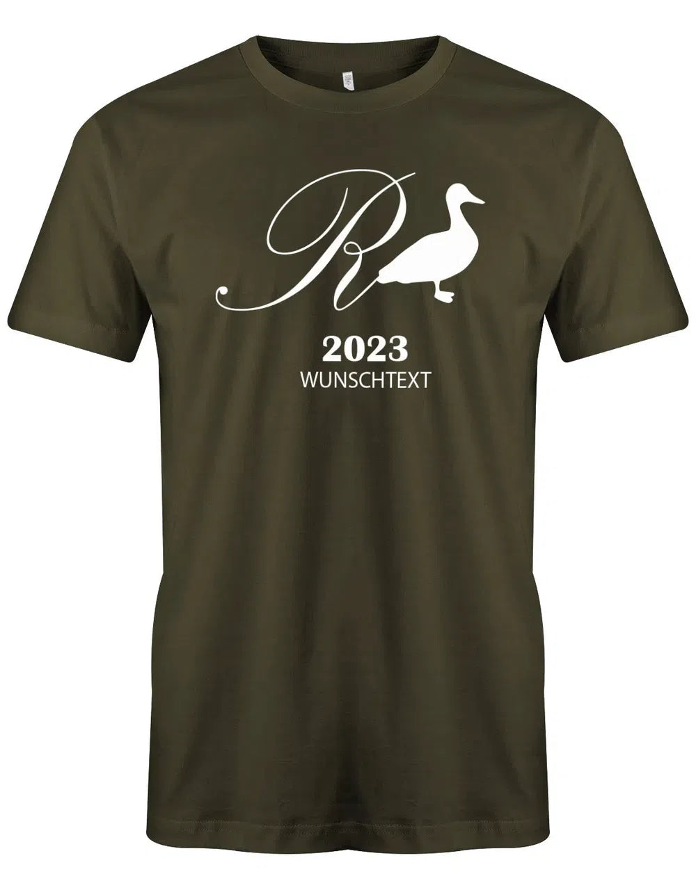 Rente Ente Wunschjahr mit Wunschtext - Männer T-Shirt