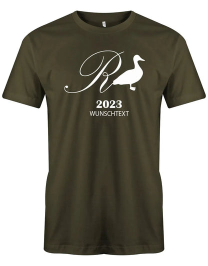Rente Ente Wunschjahr mit Wunschtext - Männer T-Shirt