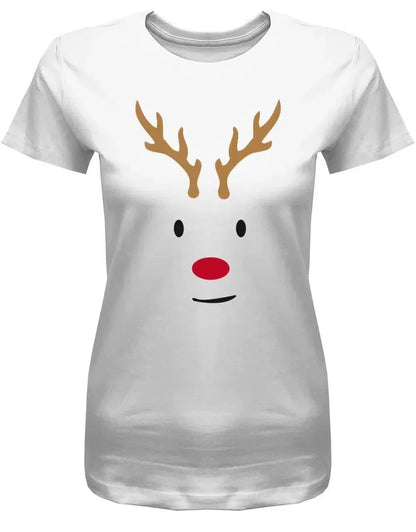 Rentier Gesicht - Weihnachten - Damen T-Shirt