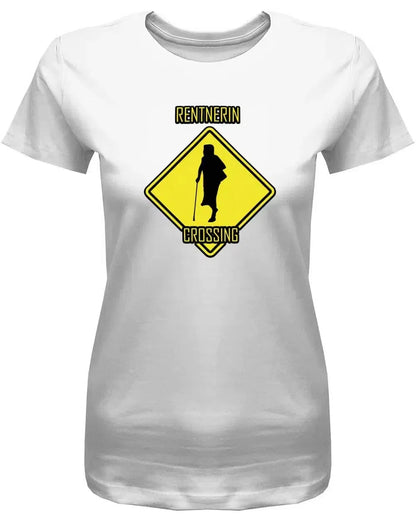 Rentnerin Crossing - Ruhestand - Damen T-Shirt