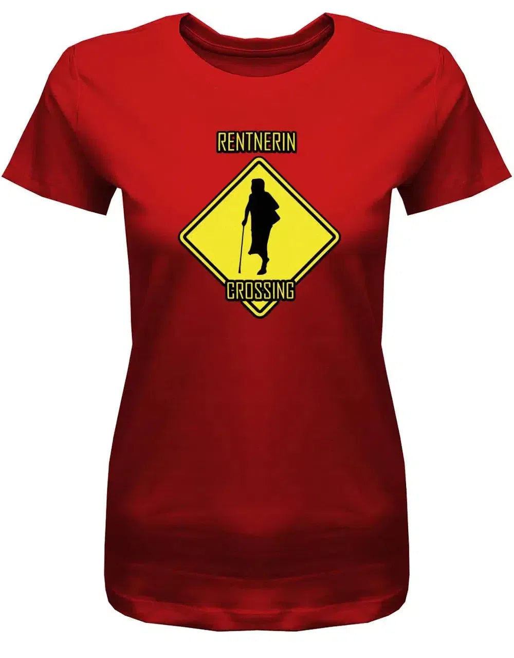 Rentnerin Crossing - Ruhestand - Damen T-Shirt