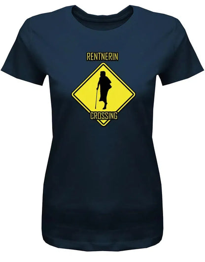 Rentnerin Crossing - Ruhestand - Damen T-Shirt