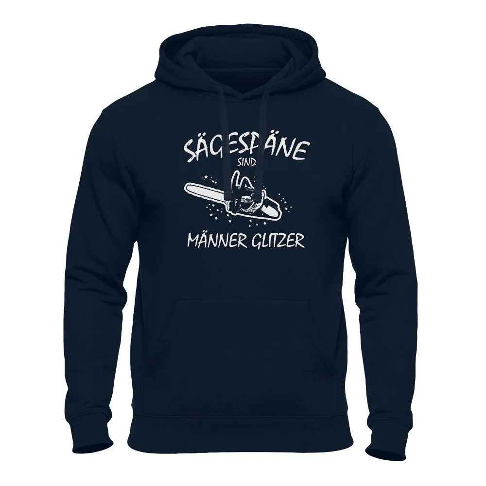 Sägespäne sind Männer Glitzer Kettensäge - Holzfäller - Unisex Hoodie Navy