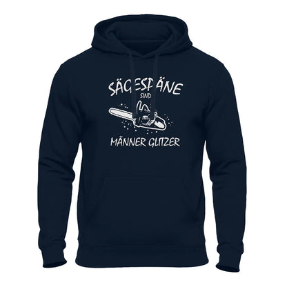 Handwerker Hoodie dunkelblau – lustiger Kettensäge Spruch Männer