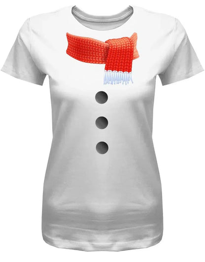 Schneemann Kostüm - Damen T-Shirt