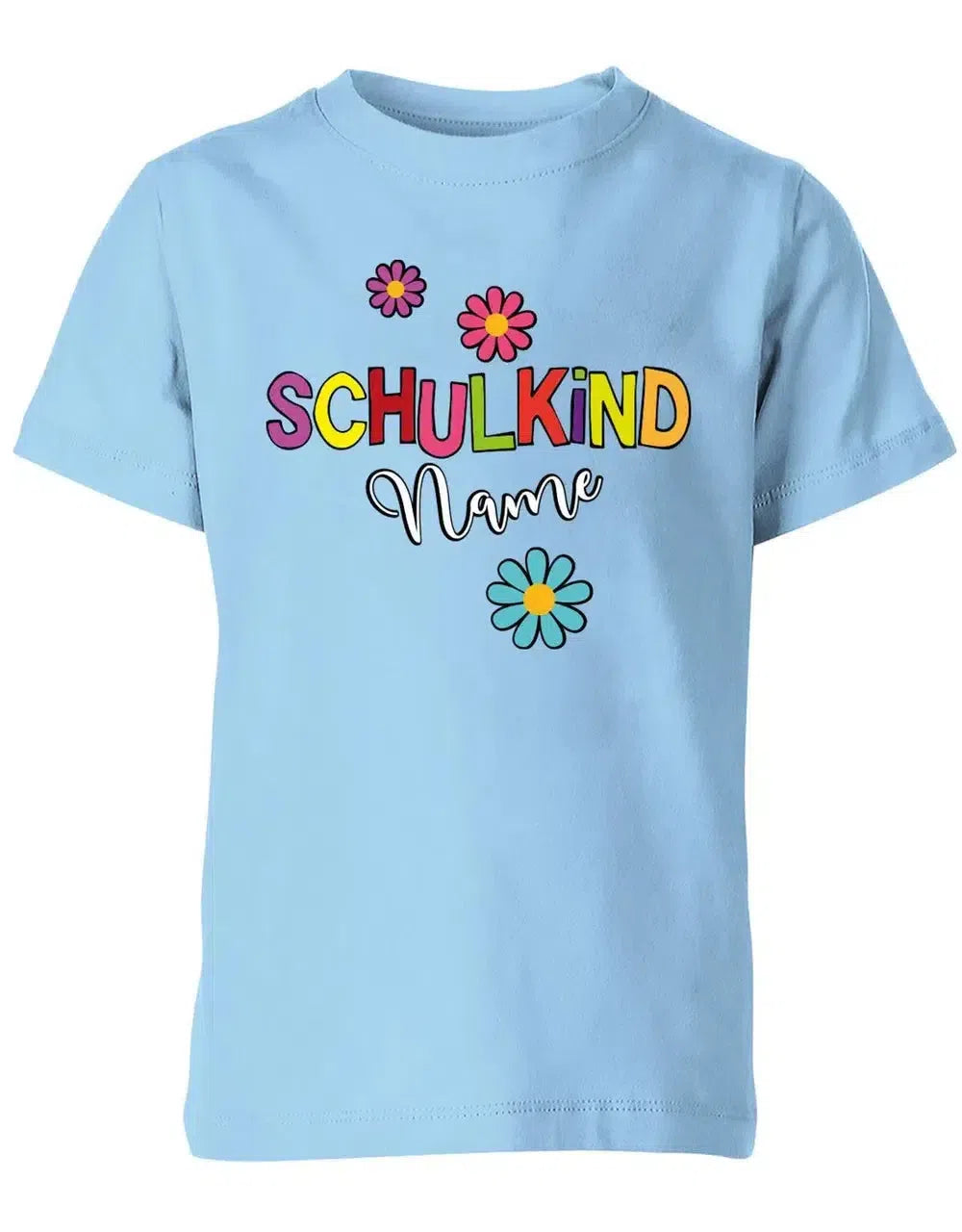 Schulkind 2025 - Blumen - 1. Klasse Geschenk zur Einschulung - Kinder T-Shirt