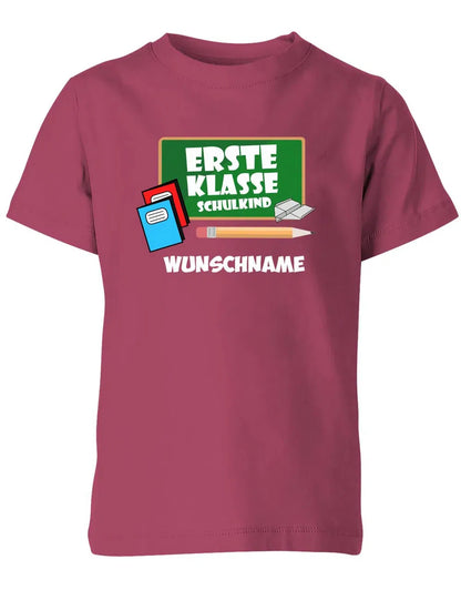 Schulkind 2025 Tafel mit Wunschname - Einschulung - Kinder T-Shirt